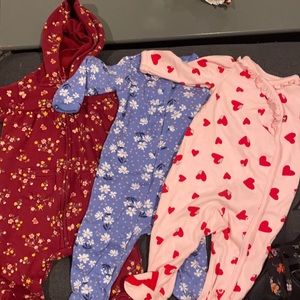 Baby footed onesies - 3 pack